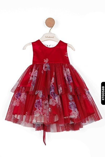 Belladonna Floral Handkerchief Sleeves Buttoned Bundled 3-Piece Jacket Girl's Dress 9-24 Months 1803