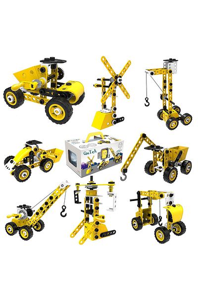 QuTek Educational set STEM CREATOR 8 in 1 Toy cars, Construction Vehicles