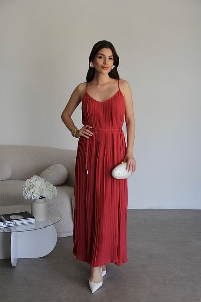 Julidress Strappy Pleated Girdle Lined Maxi Long Length Summer Premium Dress
