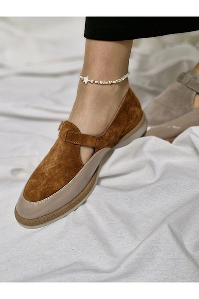 aayak&kabımofficial Genuine Leather New Season Elegance: Comfortable and Casual Women's Shoe Models