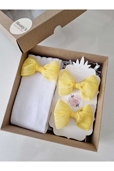 Moonys Socks Collection Set de șosete și cataramă cu detaliu de fundătură pen...