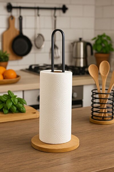 Akkoyunlu home حامل مناديل ورقية من الخيزران