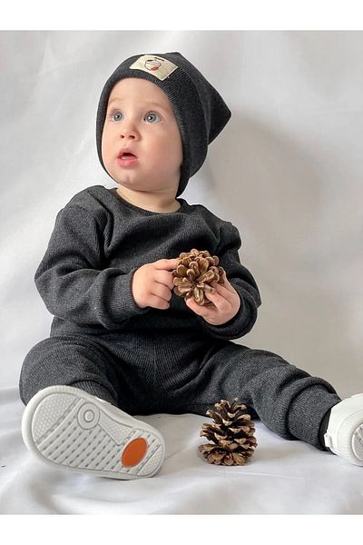 Bulut Baby Cotton Beret Baby 3 Piece Set