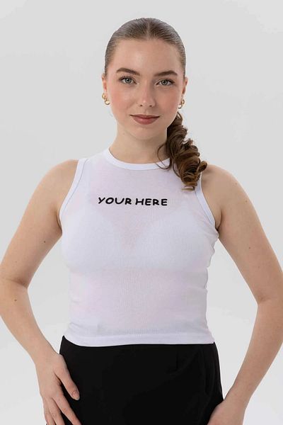 let s shine Women's Printed Crew Neck Knitted Crop