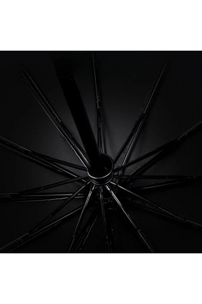 FOXMAG24 Automatic telescopic umbrella, waterproof, UV, windproof, steel/vinyl, black