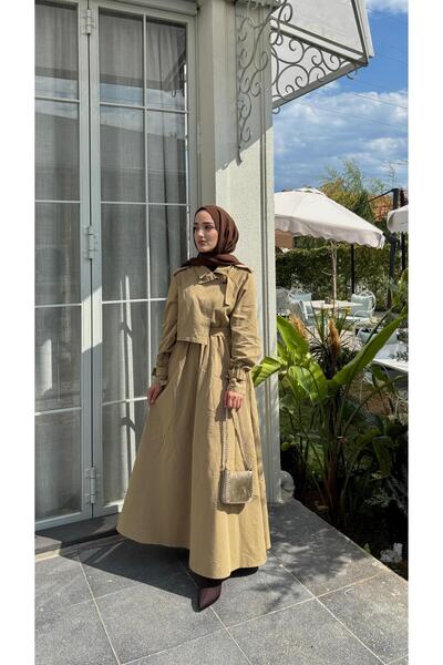 Ahel Tasarım Trenç Elbise