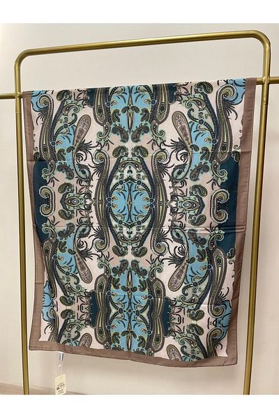 MENESSA Cotton Voile Authentic Pattern Shawl