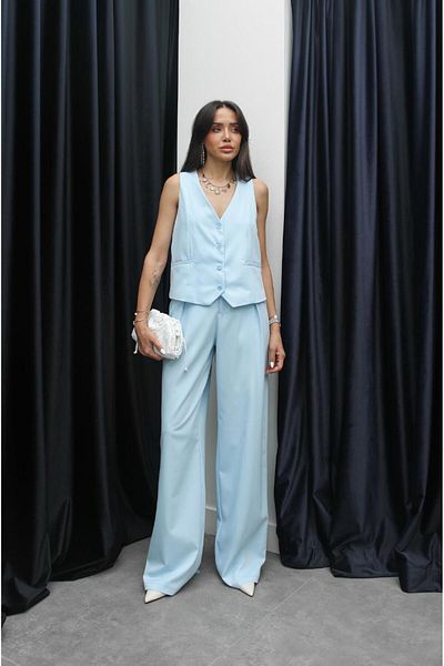 Havoş Blue Ritter Vest Pants Set