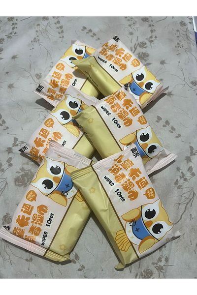 demirosa 6 Packs of Cute Wet Wipes 60 Pieces