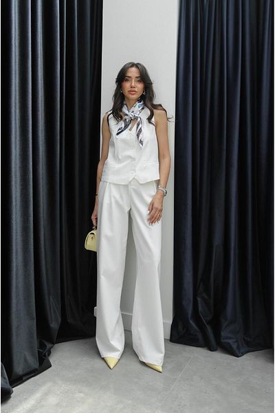 Havoş White Ritter Vest Pants Suit