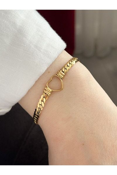 CHARMLUCKY Steel Rope Heart Bracelet