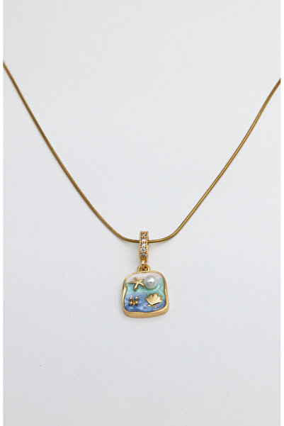 Limosse Jewelry Marin Çelik Gold Kolye