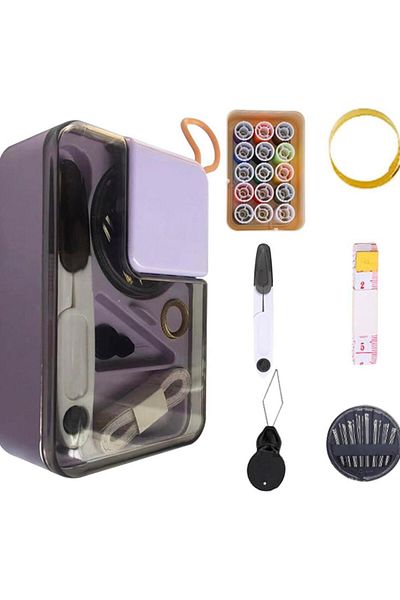DUCK HOBY Sewing Kit Home Travel Sewing Tool and Scissors, Thread, Needle, Tape Measure, Buttons Dowry Portable
