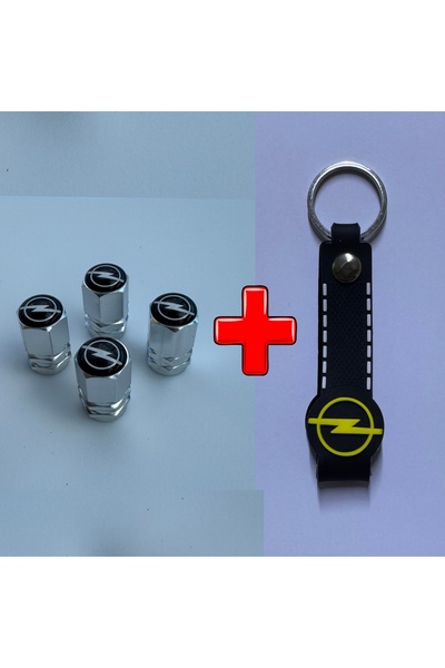 Lazer Store Opel İnsignia ile Uyumlu Logolu Alüminyum Sibop Kapağı ve Silikon...