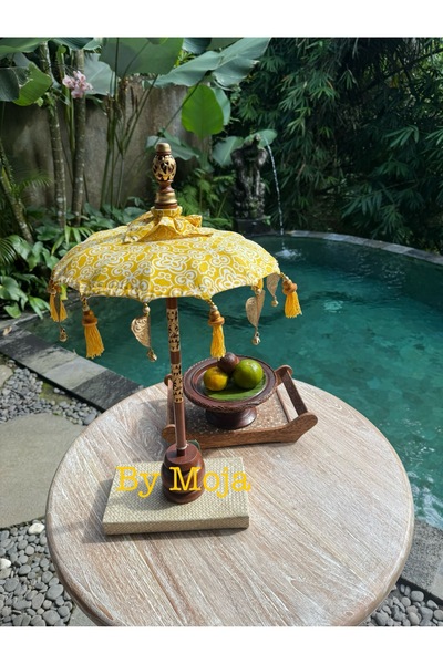 Home Dekoratif Bali Şemsiyesi Ev Dekorasyon Bohem Obje Masa Süsü Bambu 70 cm ...