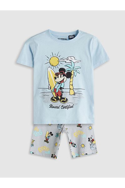 LC Waikiki colecție de vară Set pijamale băieți imprimate oraș