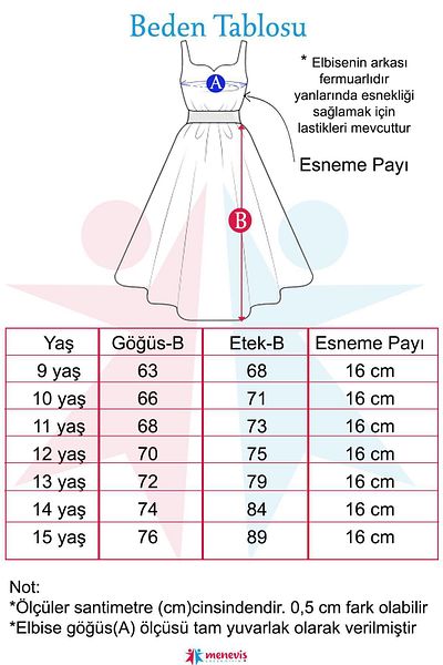 meneviş çocuk giyim Meneviş Stylish Designed Short Evening Dress for Girls_Mnvs885