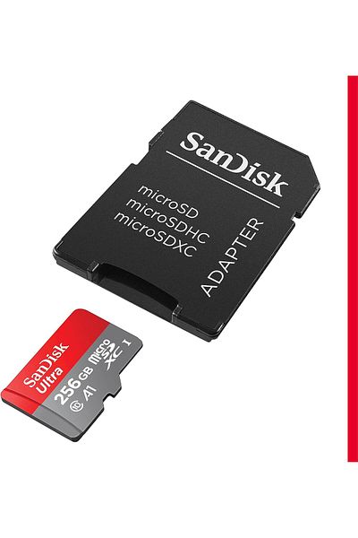 SanDisk SanDisk Ultra microSDXC 256GB Card with Adapter, 120MB/s, A1, C10, U1, FHD