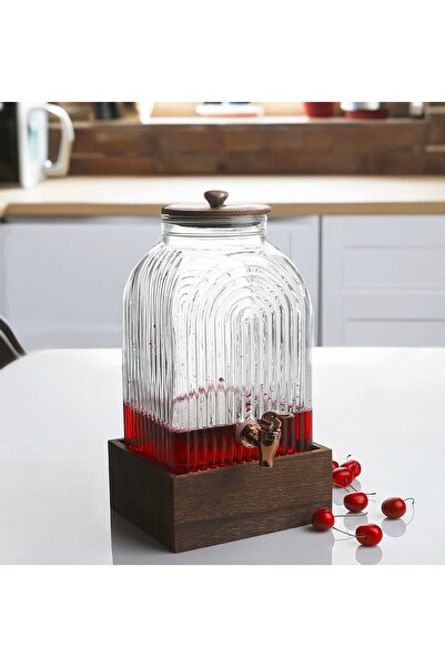 Kosova Akasya Standlı Cam 6 Litre Sebil &şerbetlik
