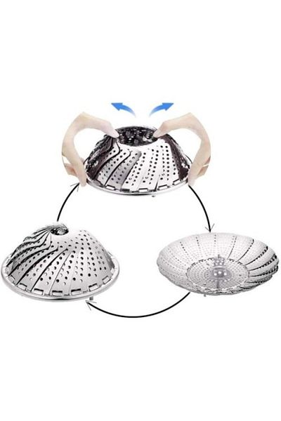 ForWhat Stainless Steel Steaming Basket for Bureau Home Office Kitchen