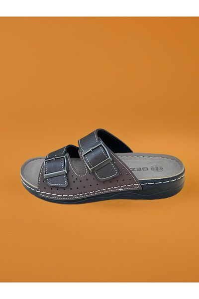 GEZER Men's Orthopedic Comfortable Sole Adjustable Buckle Men's Slippers
