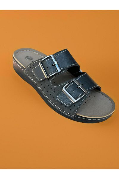 GEZER Men's Orthopedic Comfortable Sole Adjustable Buckle Men's Slippers