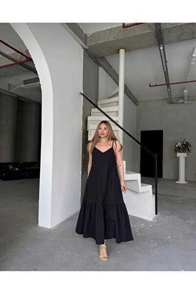 Butik فستان من قماش البوبلين مع حزام قابل للتعديل