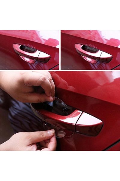 ForWhat 4Pcs 95X90Cm Car Exterior Door Handle Auto Protective Film Set for Bureau Home Office Car