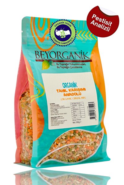 BEYORGANİK Organik Çorbalık Tahıl Karışımı Anadolu 500gr (PESTİSİT VE AFLATOKSİN ANALİZLİ)
