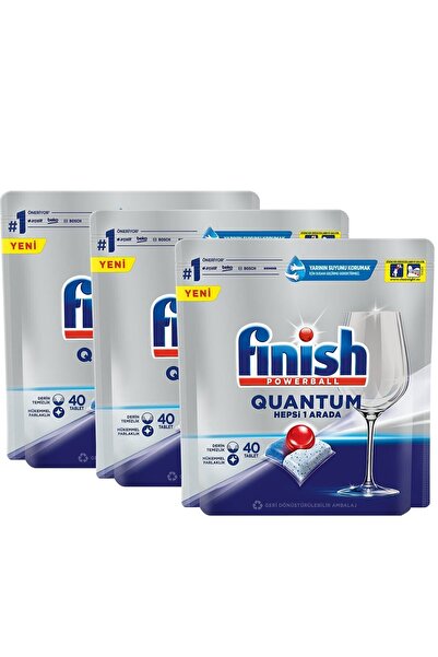 Finish Quantum Hepsi Bir Arada Bulaşık Makinesi Deterjanı Kapsül Tablet 120 A...