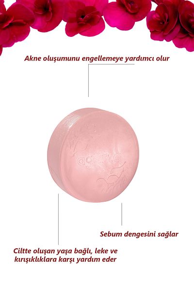 Agarta Handmade Natural Begonia Soap 150 gr