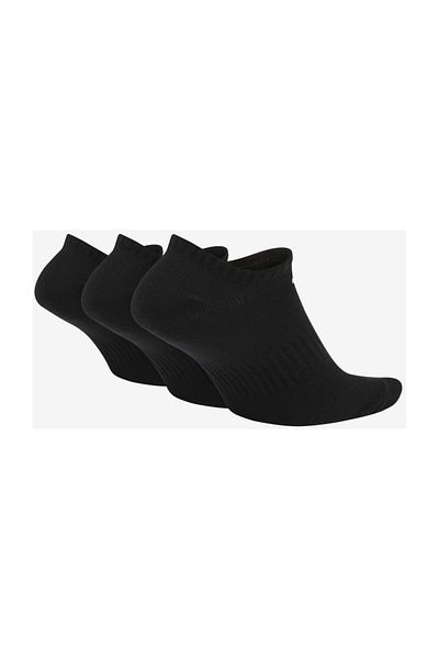 Nike Унисекс комплект черни чорапи от 3 части SX7678-010 Ежедневни леки