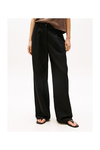 Tommy Hilfiger Tencel Linen Wide Leg Pants