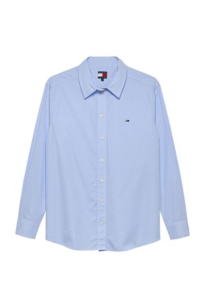 Tommy Hilfiger Tricou TJW RLX Micro Gingham cu mânecă lungă