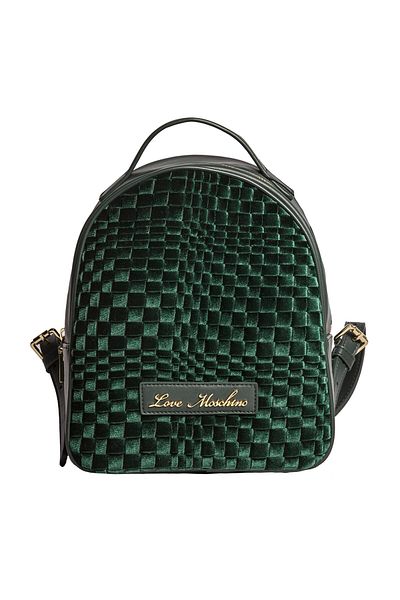 Love Moschino Zaino Velvet+Pu Emerald