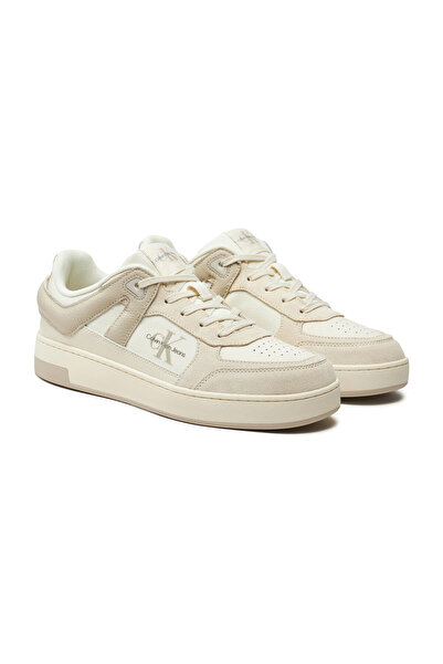 Calvin Klein Béžové pánské tenisky BASKET CUP LOW LACEUP LTH ML MTR