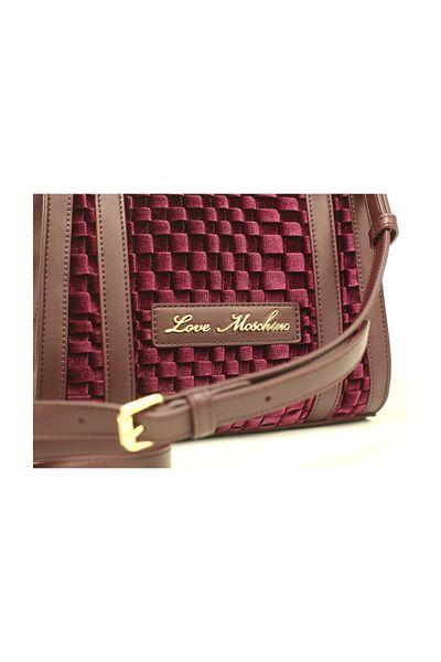 Love Moschino Tasche Samt+Pu Wein