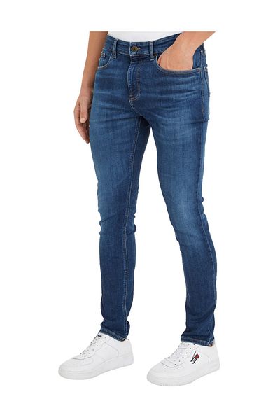 Tommy Jeans Erkek Farmer Sötét Farok