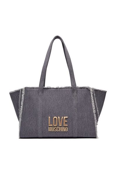 Love Moschino Džínová taška přes rameno – s logem, JC4320PP0IKQ0765