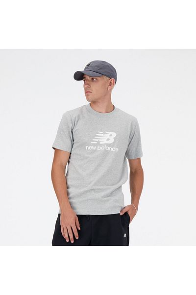 New Balance Sport Essentials Logo - Gray Athletic T-Shirt (S/S)