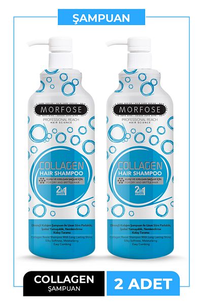 Morfose Hair Care Shampoo with Collagen 1000 ml 2 Pieces