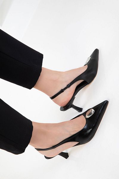 SOHO Black Women's Classic Heeled Shoes 20673