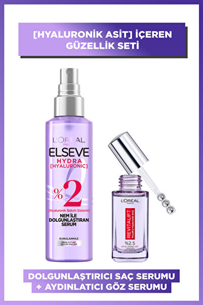 L'Oreal Paris Revitalift Filler Aydınlatıcı Göz Serumu 20ml & Hydra Nem ile D...