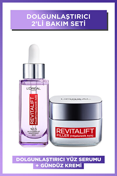 L'Oreal Paris Revitalift Filler Yaşlanma Karşıtı Gündüz Kremi + %1.5 Saf Hyaluronik Asit Kırışıklık Karşıtı Serum