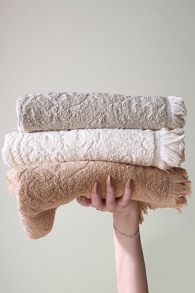 Trendyol Collection Σετ πετσετών προσώπου 3 τεμαχίων Jacquard 50x90 cm TPHSS25HVL00017