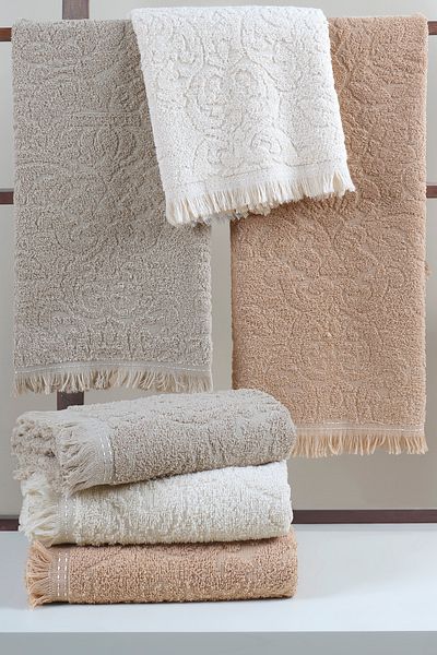 Trendyol Collection Σετ πετσετών προσώπου 3 τεμαχίων Jacquard 50x90 cm TPHSS25HVL00017