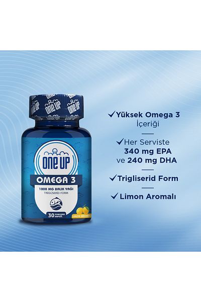 One Up Omega 3 1000 Mg 30 Capsules