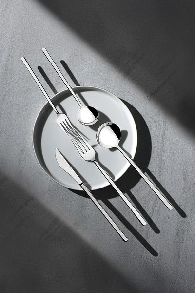 Nehir Sofia Simple 12 Person 89 Piece Boxed Cutlery Set