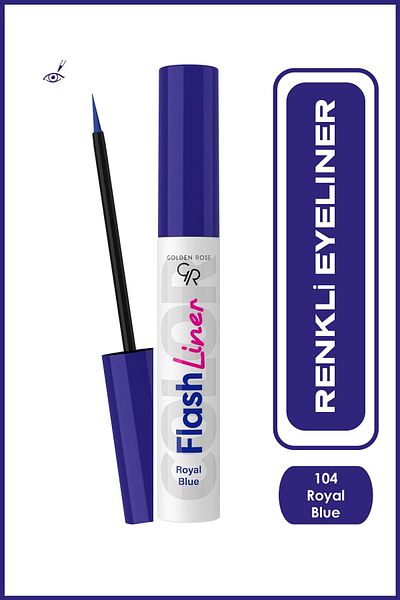 Golden Rose Flash Liner Colored Eyeliner No:104 Royal Blue - Colored Eyeliner