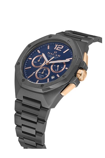 Nacar Sapphire Glass Sport Gray Men's Watch Nc08-29430493-Glrm